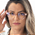 Armação de Grau Vison Eyewear Paris Rosa Translúcido: Qualidade, Conforto e Beleza! - Imagem 2