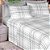Jogo de cama KIng premium 200 fios 100% algodão cinza 7524-1 - Estamparia - Imagem 1