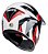 Capacete Bieffe 3 Branco/rubro Sport Hills - Imagem 3