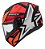 Capacete Peels Spike 2 Novo 1st Preto Brilho / Vermelho - Imagem 1