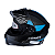 Capacete EBF XTroy MSV RMC Articulado Preto / Azul Com Óculos Interno - Imagem 2