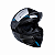 Capacete EBF XTroy MSV RMC Articulado Preto / Azul Com Óculos Interno - Imagem 3
