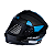 Capacete EBF XTroy MSV RMC Articulado Preto / Azul Com Óculos Interno - Imagem 5