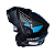 Capacete EBF XTroy MSV RMC Articulado Preto / Azul Com Óculos Interno - Imagem 1
