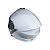 Capacete EBF XTroy Solid Shine Articulado Branco Com Óculos Interno - Imagem 6