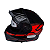 Capacete EBF XTroy MSV GTR Articulado Preto / Vermelho Com Óculos Interno - Imagem 2