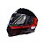 Capacete EBF XTroy MSV GTR Articulado Preto / Vermelho Com Óculos Interno - Imagem 4