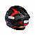 Capacete EBF XTroy FF 526 Crush Fechado Preto / Vermelho - Imagem 4