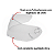 Viseira Cristal Capacete Fly Drive / Honda HFS Original - Imagem 2