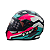Capacete FW3 Gtn Super Azul/Rosa/Branco Sem Óculos - Imagem 3