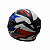 Capacete FW3 Gtn Super Vermelho/Azul/Branco Sem Óculos - Imagem 3