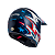 Capacete Bieffe 3 Sport AZV50 Azul / Vermelho + Viseira Fumê - Imagem 4