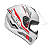 Capacete Drive 2 HG Flex Branco/Vermelho - Imagem 3