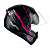 Capacete Drive 2 HG Flex Preto/Rosa - Imagem 2
