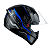Capacete Drive 2 HG Flex Preto/Azul - Imagem 4