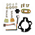 Suporte e Escovas Biz 110i 16-23 / Elite 125 19-23 Kit Comp - Imagem 1