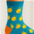 Meia Divertida Masculina Laranjas - Imagem 3