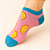 Meia Divertida Feminina Laranja - Imagem 3