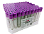 TUBO PARA COLETA DE SANGUE ROXO A VACUO EDTA K3 + GEL 5ML C/100 UNIDADES – LABOR IMPORT - Imagem 1