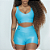 Conjunto fitness canelado: shorts com cós cruzado e top - Imagem 7