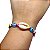 Pulseira de Olho Grego com Miçangas e concha com Regulagem em Macramê - Imagem 3