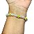 Kit colar e pulseira de pérolas com emoji amarelo - Imagem 3