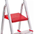 Escada De Aluminio Alta 5 Degraus Esc0064 Botafogo Lar & Lazer Cor Cinza e Vermelho - Imagem 2