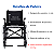 Cadeira De Rodas Dobrável Alumínio 44cm Obeso 150 Kg Preto - Imagem 5