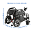 Cadeira de Rodas Dobrável Motorizada Elétrica 120 kg Preto - Imagem 4