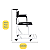 Cadeira de Banho Sanitário Higiênica Dobrável 44 cm 150 kg - Imagem 2