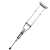 Muleta Axilar Alumínio Ajustável Universal P M G 65 KG Unid - Imagem 1