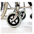 Cadeira de Com Rodas Dobrável Pneu Antifuro Até 120 KG D100 - Imagem 9
