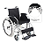Cadeira de Com Rodas Dobrável Pneu Antifuro Até 120 KG D100 - Imagem 7