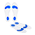Par Palmilha De Silicone Arco Terapeutico Piloto Cor Azul  Hidrolight - Imagem 1