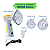 Inalador Nebulizador Rede Vibratória Portátil Com Bateria  Mesh Colors Medcate - Imagem 2