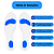 Palmilha Silicone Com Arco Brando Ponto Azul - Imagem 6