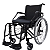 Cadeira De Rodas Alumínio Dobrável Desmontável Resistente 48 Cm 130 kg Preto - Imagem 2