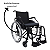 Cadeira De Rodas Alumínio Dobrável Desmontável Resistente 48 Cm 130 kg Preto - Imagem 8