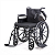 Cadeira de Rodas Dobrável Pneu Antifuro Idoso Obeso 45 cm 120 kG - Imagem 2