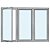Porta de vidro para walk in cooler - kit 3 portas - Imagem 3