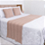 Kit Peseira de Tricot + 2 Capas de Almofadas Cama Queen - Imagem 1