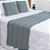 Kit Peseira de Tricot + 2 Capas de Almofadas Cama Queen - Imagem 1