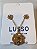 Conjunto com pingente de rosa dourado - Imagem 1