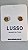 Brinco inox dourado P com pingente "@" - Imagem 1