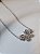 Pulseira inox prata com pingente de borboleta - Imagem 1