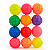 Bola fisio cravo brinquedo pet colorida kit 12 Pçs - Imagem 1