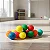 Bola fisio cravo brinquedo pet colorida kit 12 Pçs - Imagem 7