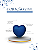 Coração De Vinil Anti Stress E Fisioterapia - Kit C/4 Azul Marinho - Imagem 5