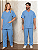 Pijama Cirúrgico Scrub Gabardine Unissex Azul Glacê - Imagem 1