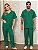 Pijama Cirúrgico Scrub Gabardine Unissex Verde Bandeira - Imagem 1